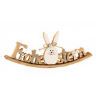 Holz Osterhase Frohe Ostern H12cm B30cm Tischdeko Fruhling Deko Geschenk