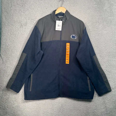 Champion Men's Full Zip Fleece Jacket Penn State PSU Nittany Lions Size 2XL New Cover