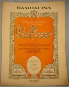 Vintage Sheet Music Bambalina from The Wildflower 1923 Rogers & Hammerstein - Picture 1 of 3