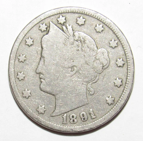1891 Liberty Nickel (L9) Cover