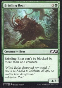 3X Bristling Boar 170/280 Core Set 2019 M19 Magic Magic Casi nuevo X3 - Imagen 1 de 1