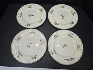 Lot of 8 Royal Worcester Canton 6" Bread butter/dessert plates Old mark - Picture 1 of 5