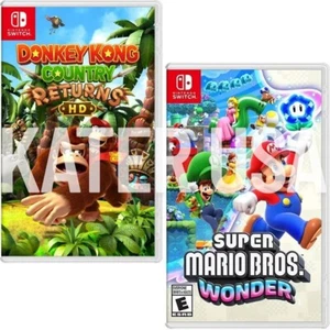 Donkey Kong Country Returns HD + Super Mario Bros. Wonder Switch New Special - Picture 1 of 5