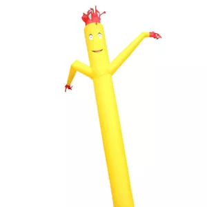 Werbung aufblasbarer Tube Man 12 Fuß Blow Up Fly Guy gewellt gelb ohne Gebläse - Bild 1 von 1