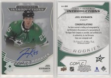 2020 Upper Deck Ultimate Collection Introductions Joel Kiviranta Rookie Auto RC