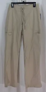 Cherokee Workwear Revolution Women's Mid Rise Scrub Pant Khaki Tag Size Small - Picture 1 of 3