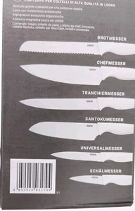 N8WERK Messer-Set Messerblock 6 Messer magnetisch edel modern Blo( 7-tlg ) ✅Neu✅ - Bild 1 von 23