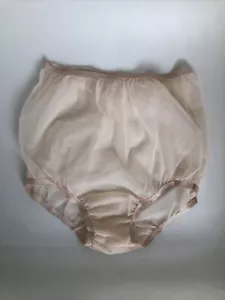 Pantalones cortos transparentes talla pequeña de corte completo de Secrets en encaje 4004 beige nailon - Imagen 1 de 3