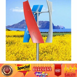 400W 24V Vertical Axis Wind Power Turbine Generator Controller Home Windmill Kit - Bild 1 von 20