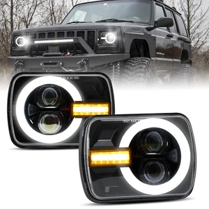 Par de faros LED 7x6" 5x7 para camioneta de carga Chevy Express 1500 2500 3500 - Imagen 1 de 10