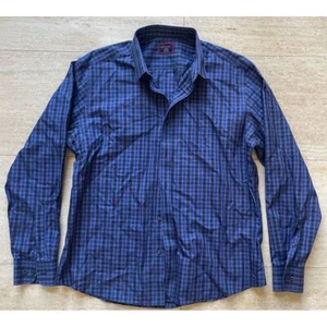 UNTUCKit blau kariertes Button-Down Hemd Langarm Baumwolle Freizeit XL - Bild 1 von 7