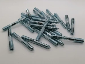 25x Viti a Bastone Torx Acciaio Zincato Fissaggio per Fascette Tubi M 8/60 mm - Foto 1 di 3