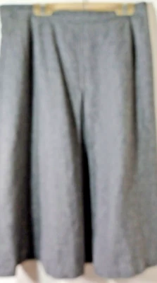 Falda de lana Evan Picone para mujer forro gris cremallera pulóver oficina trabajo negocios Foto 1 de 4