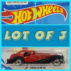 2018 Hotwheels Cruella De Vil Lot Of 3 - Picture 1 of 7