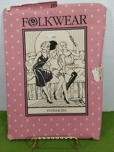 Folkwear Pattern #219 Intimates Costume Dress Underwear Underthings Ladies  - Picture 1 of 3