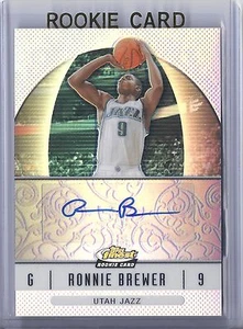 2006-2007 Topps Finest Basketball Ronnie Brewer Jazz Autographed Refractor RC - Picture 1 of 2