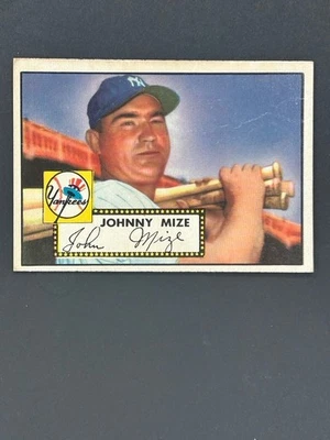 1952 Topps - Johnny Mize #129 wrinkle across front  - Image 1 of 2