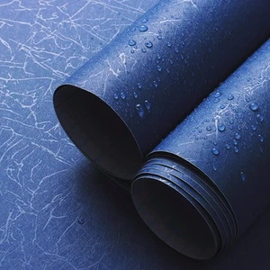 Safiyya 393"x 17.3" Silk Dark Blue Peel and 17.3" x 393", - Picture 1 of 8