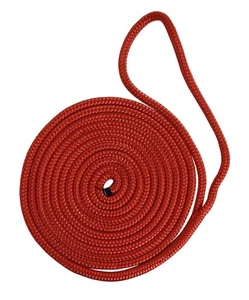 Buccaneer Rope Company 30-62225 1/2 inch x 25 ft. Red Double Braid Dock Line - Picture 1 of 2