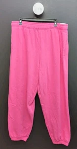 Victoria Secret Pink Logo Fleece Mid Rise Jogginghose Sweatpants Gr. XL Hot Pink - Bild 1 von 11