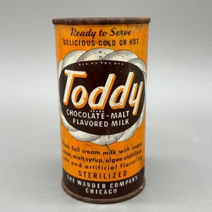 Latta latte aromatizzato malto cioccolato Toddy vintage 10 oz Wander Company Chicago - Foto 1 di 10