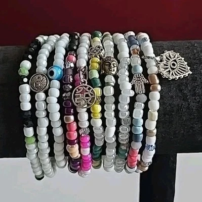 Michele's Attic Boutique Bead & Charm Bracelets (10PCS) - Wholesale Mix 310410 - Image 1 of 4