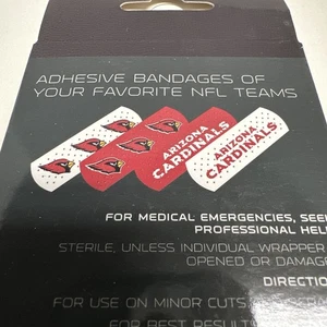 Arizona Cardinals Bandages. 50-Count NEW. NFL Official. - Picture 1 of 4