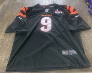 Joe Burrow #9 Cincinnati Bengals NFL Nike On Field Super Bowl LVI Jersey Size XL - Picture 1 of 4