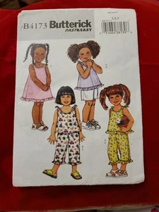 Butterick Girls A-line Top Dress Pants Pattern B4173 Size 1-3 Free Shipping - Picture 1 of 2