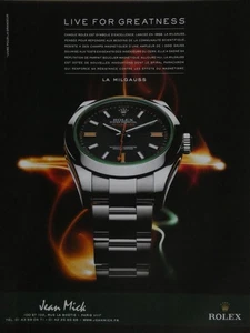 PUBLICITÉ DE PRESSE 2011 LA MONTRE ROLEX LA MILGAUSS - Picture 1 of 1