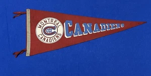 Vintage Montreal Canadiens Hockey Pennant NHL - Picture 1 of 10