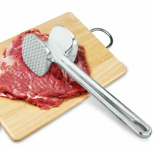 Martello Tender Carne 7'' Doppio Lato Beaf Bistecca Mallet Utensile Cucina Alluminio - Foto 1 di 11