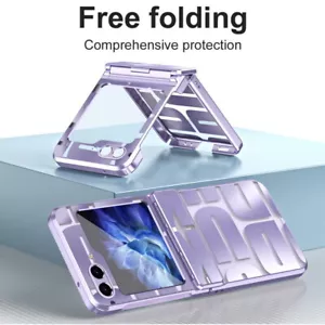 For Samsung Galaxy Z Flip5 Flip4 Flip3 5G Plating Shockproof Folding Case Cover - Picture 1 of 13