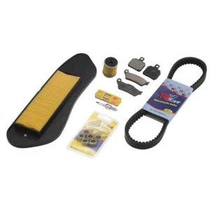 KIT CANDELA CINGHIA PASTIGLIE RULLI FILTRI per Yamaha 125 X MAX 2006-2009 - Picture 1 of 2