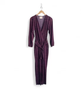Anthropologie Nomad By Morgan Carpet Pallare Small Petite Jumpsuit Jersey Print - Picture 1 of 8