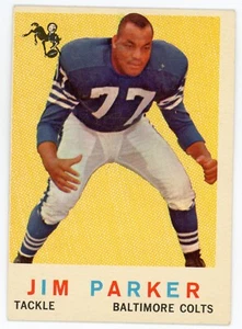 1959 Topps Jim Parker Rookie RC #132 Ex+ o/C Colts - Imagen 1 de 1