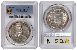 i-650451 Switzerland 5 Franc 1925-B. PCGS AU 58 - Picture 1 of 1
