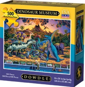 Rompecabezas de arte popular Dowdle; Museo de dinosaurios; 500 piezas - Imagen 1 de 2