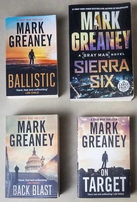 GRAY MAN - 4 Book Bundle LOT - Mark Greaney BACK BLAST, BALLISTIC, SIERRA SIX... Foto 1 de 4