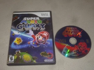 NINTENDO Wii GAME SUPER MARIO GALAXY WITH  CASE SPACE ADVENTURE - Picture 1 of 1