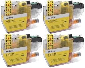 4 cartuchos de tinta amarilla para usar con Brother MFC-J491DW J497DW J890DW J895DW no OEM - Imagen 1 de 1