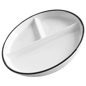 Ceramic Divided Plate Multifunctional Plate Ceramic Food Plate Tableware - Picture 1 of 12
