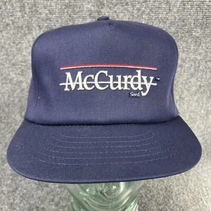 McCurdy Seed Hat Blue SnapBack Full Foam Trucker Cap Swingster Brand USA Farm Ag - Picture 1 of 7