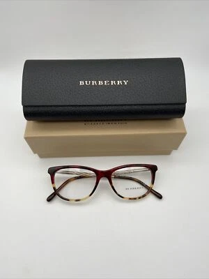 BURBERRY B 2189 3664 TORTOISE AUTHENTIC EYEGLASSES FRAMES 54-16-140MM - New - Image 1 of 4