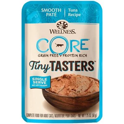 CORE Tiny Tasters Paté Adulto Húmedo Gato Comida Atún Sin Granos 1.75oz Paquete de 12 Foto 1 de 4