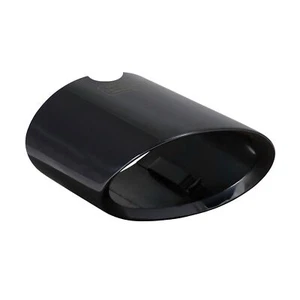 Endrohrblende Schwarz für BMW 3er e90 e91 e92 e93 Facelift Auspuff Blende Oval - Bild 1 von 5