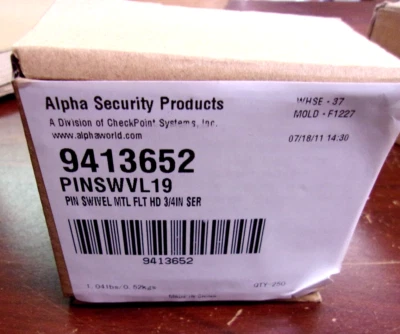 Alpha High Theft Solutions Fashion3 accesorios pasadores de etiqueta 9413652 3/4" (paquete de 1000) Foto 1 de 4