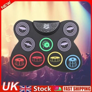 Midi Drum Kit USB Pad Digital Drum Kit with Drum Sticks for Beginners Practicing - Picture 1 of 12