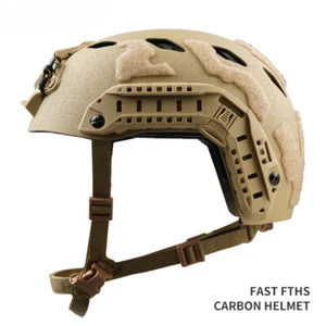 Fibra de Carbono RÁPIDO Táctico Ligero Transpirable Emergencia Esquí Ciclismo Casco - Imagen 1 de 18