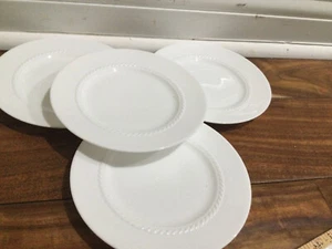 Nikko Classic Braid White Bone China 4 Beilagenteller 6'' Neuwertig - Bild 1 von 5